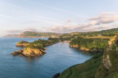 Aerial view of Watermouth Harbour , Devon, United Kingdom.